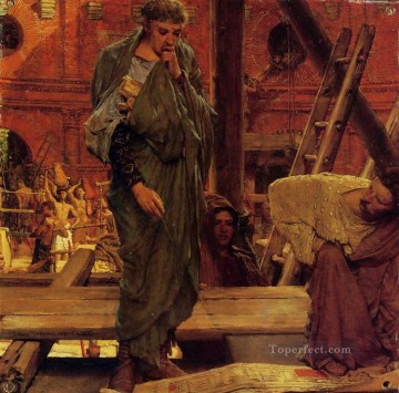 Architecture in Ancient Rome Romantic Sir Lawrence Alma Tadema Oil Paintings